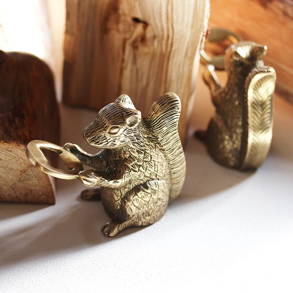Antique Gold Squirrel Bottle Opener - Image 2