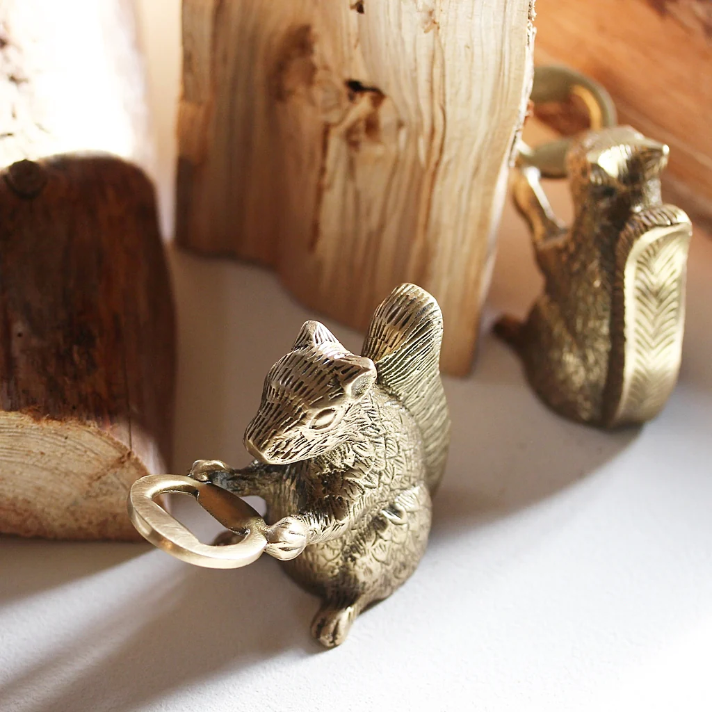 Antique Gold Squirrel Bottle Opener - Image 4