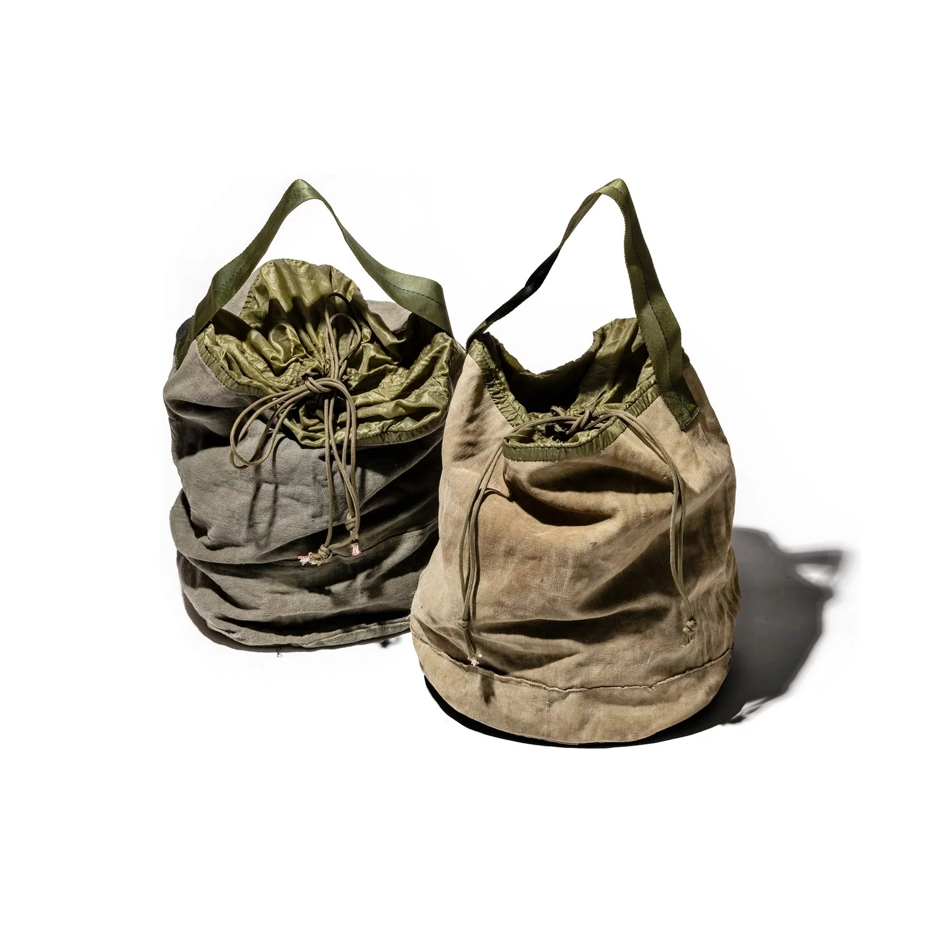 Vintage Material Drawstring Bag - Image 2