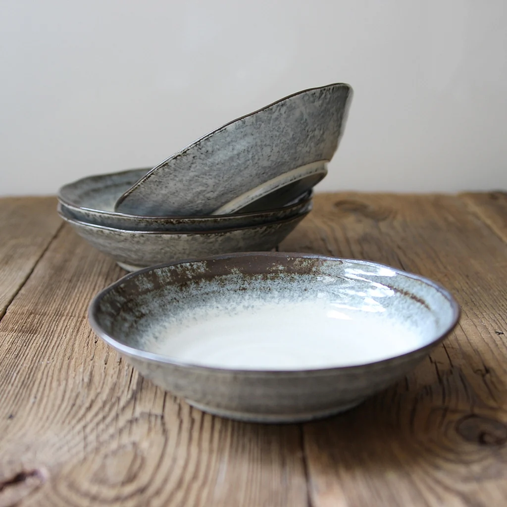 Blue/brown Japanese Bowl - Image 4