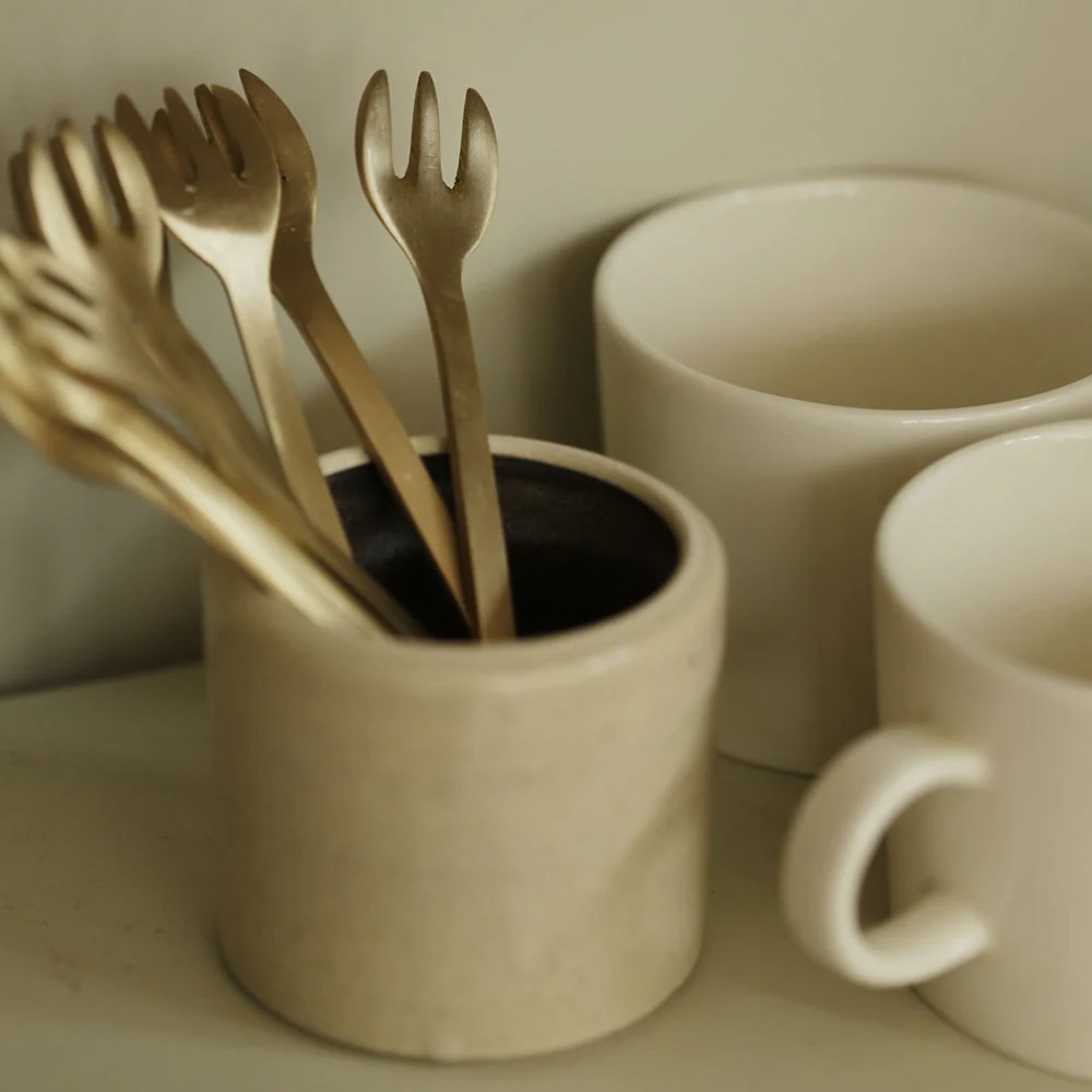 Brass Dessert Fork - Image 3