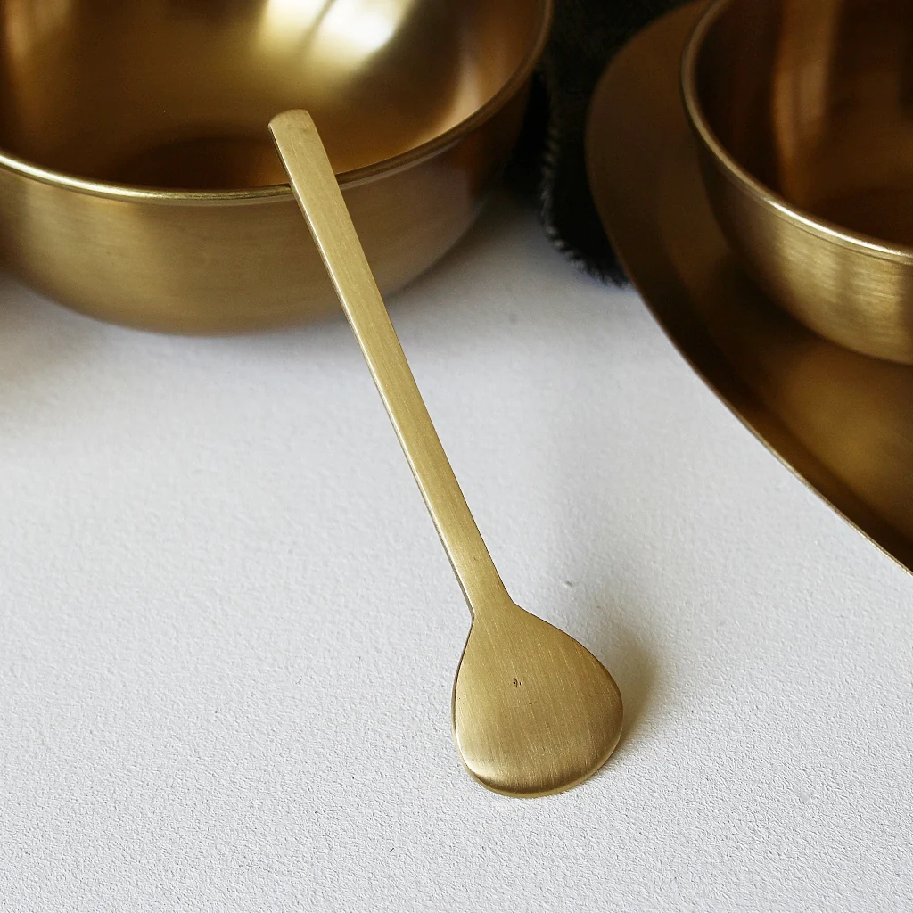 Brass Dessert Spoon - Image 2
