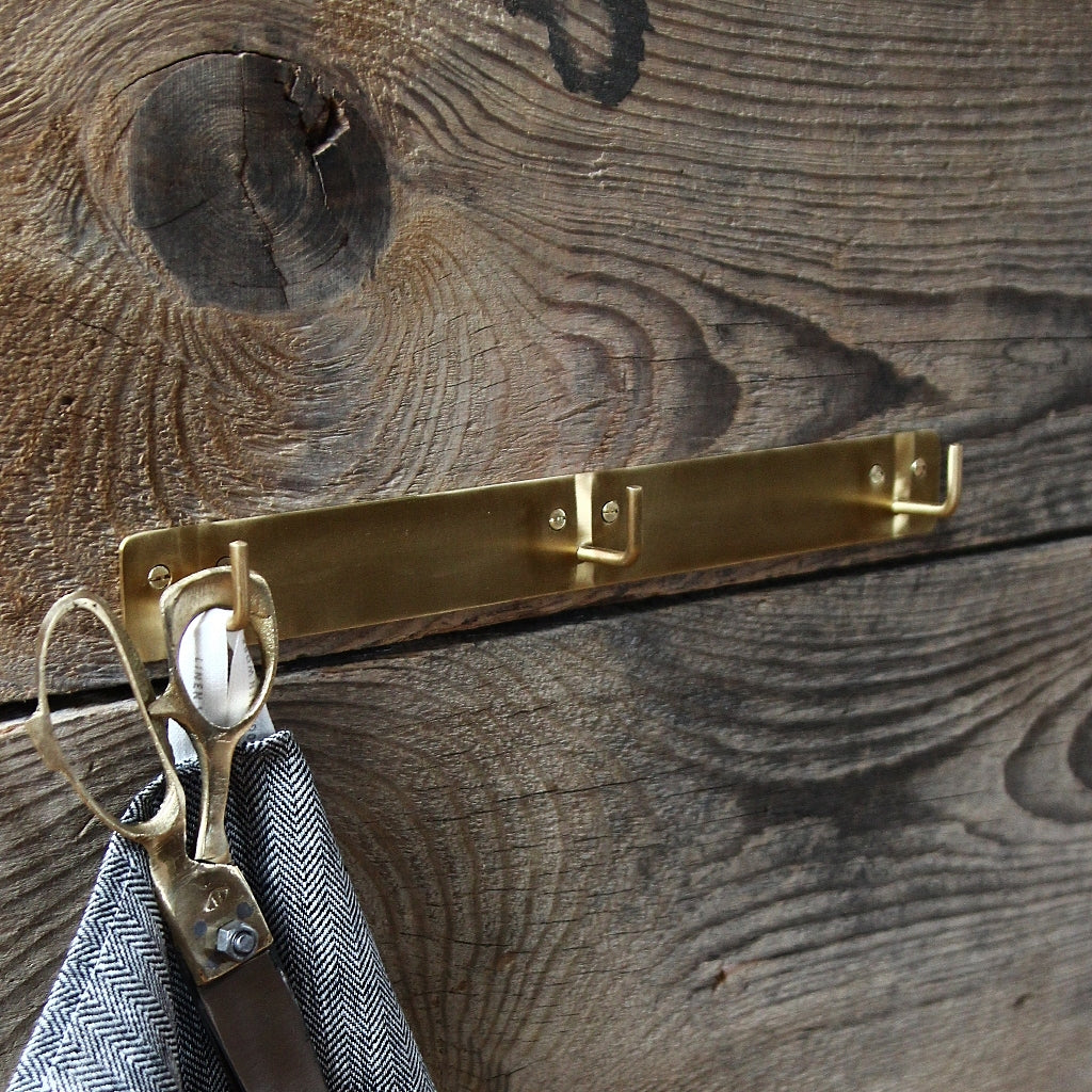 Brass Plate Triple Hook - Image 3