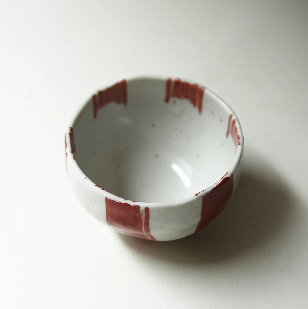 Ceramic Mini Bowl – Brushstroke Red - Image 2