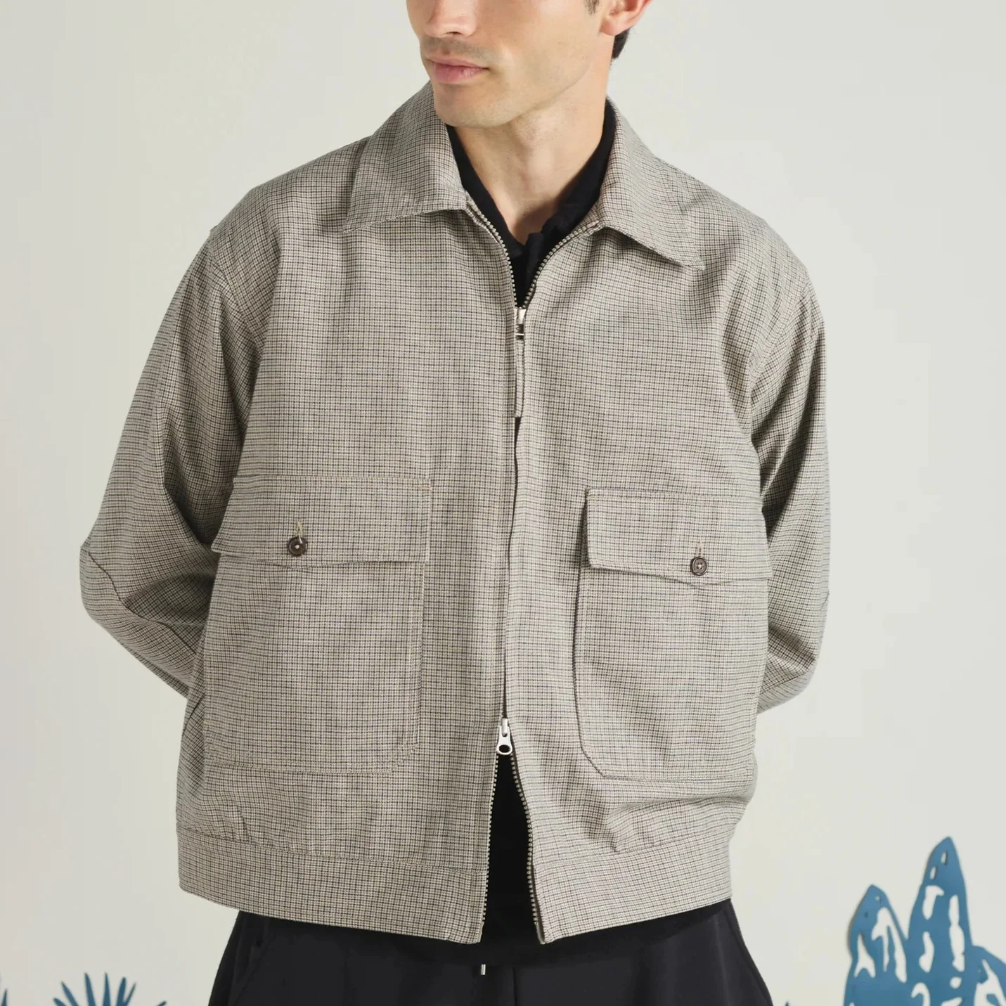 E130 Jacket Lucas – Boxy Workwear Jacket - Image 4