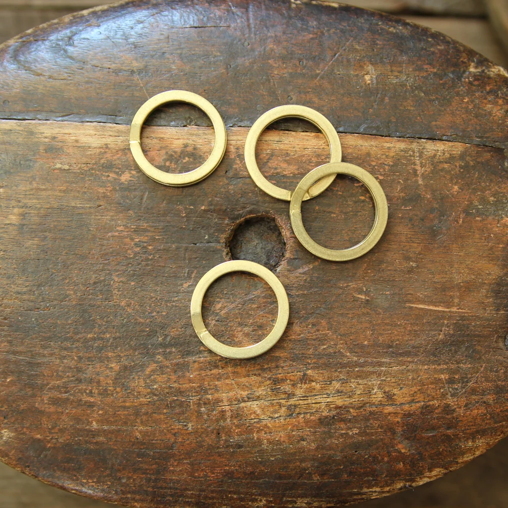 Flat Split Ring Brass - Image 2