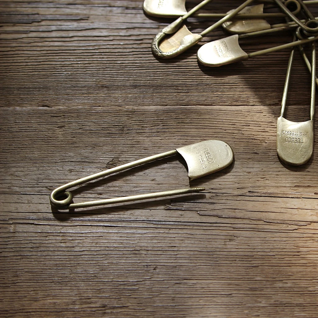 Giant Brass Safety Pin - Image 4