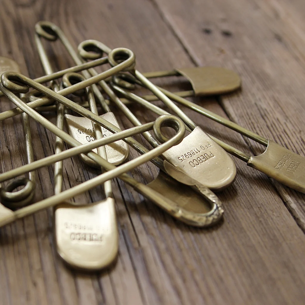 Giant Brass Safety Pin - Image 5