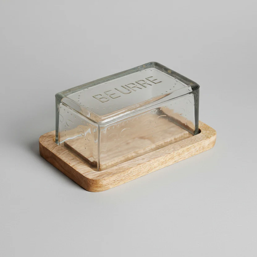 Glass Butter Dish 'Beurre' - Image 4