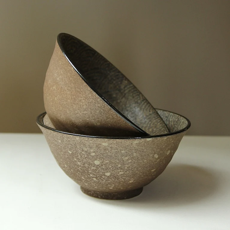 Japanese Nami Stoneware Bowl - Image 3