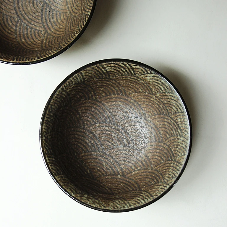 Japanese Nami Stoneware Bowl - Image 5