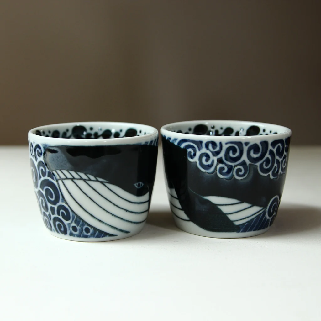 Whale Porcelain Soba Cup - Image 2