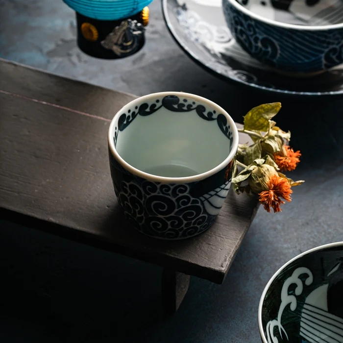 Whale Porcelain Soba Cup - Image 6