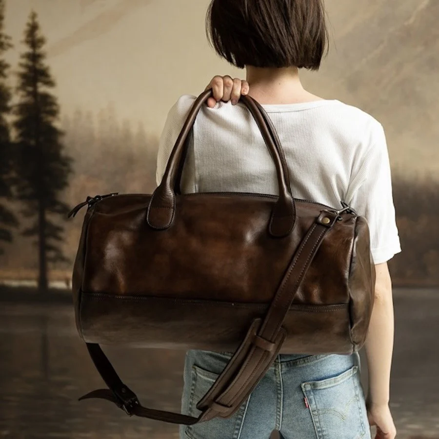 Leather Gym Bag - Image 3