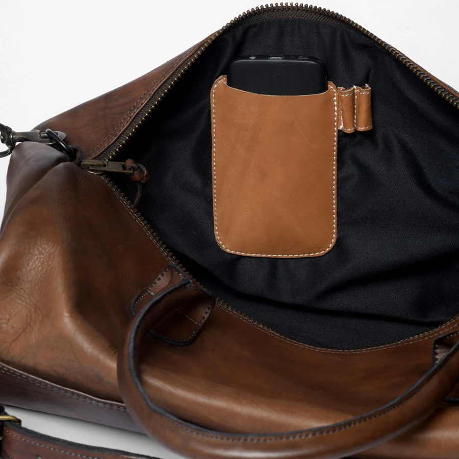 Leather Gym Bag - Image 6