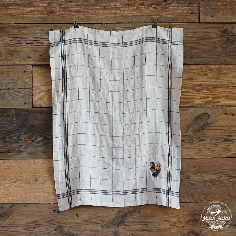 Linen Tea Towel Bistrot Coq - Image 5