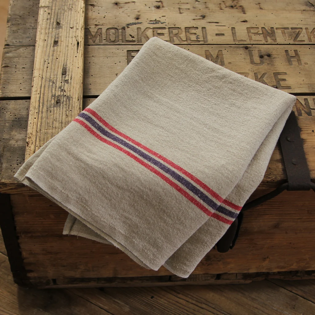 Linen Tea Towel Drapeau - naturel - Image 3