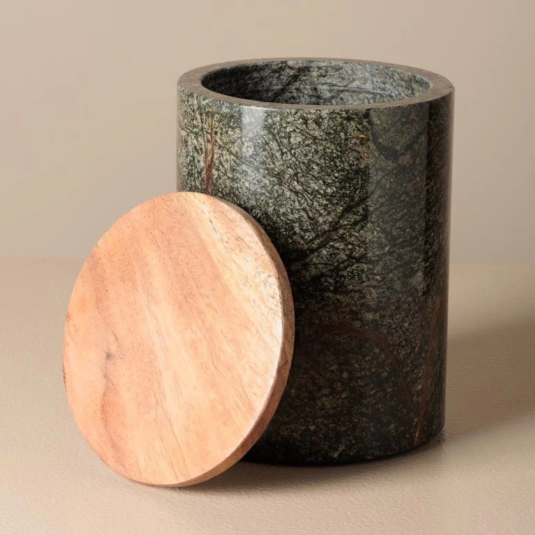 Marble Jar with Lid - Image 2