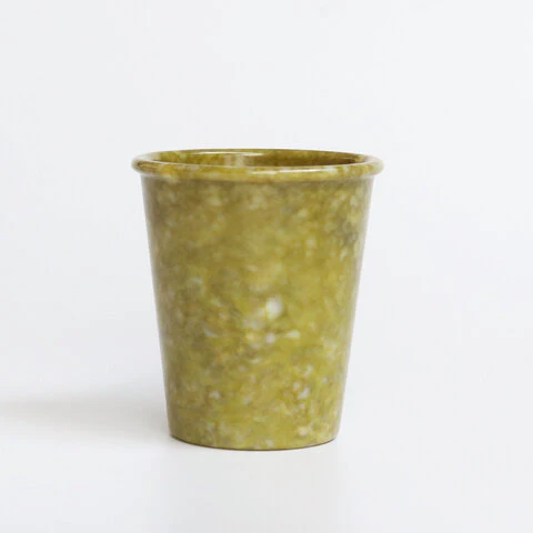 Marbled Melamine Cup - Mustard - Image 2