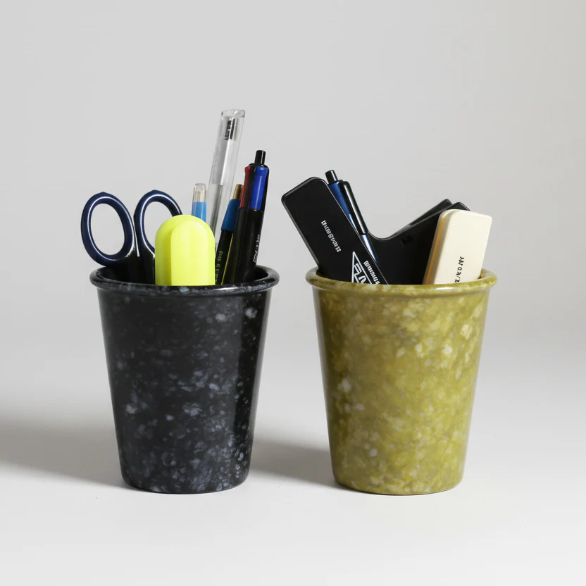 Marbled Melamine Cup - Mustard - Image 3