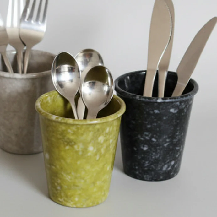 Marbled Melamine Cup - Mustard - Image 4