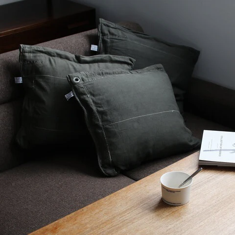 Vintage Military Style Cushion - Image 5
