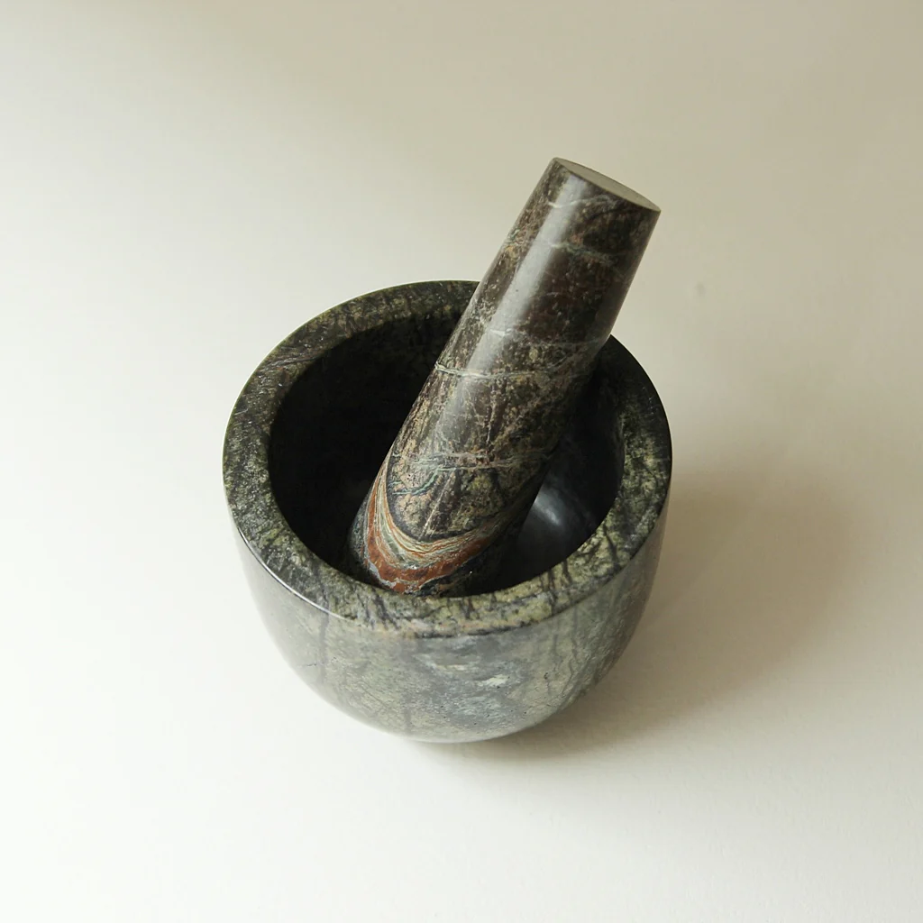 Forest Green Marble Mortar - Image 3