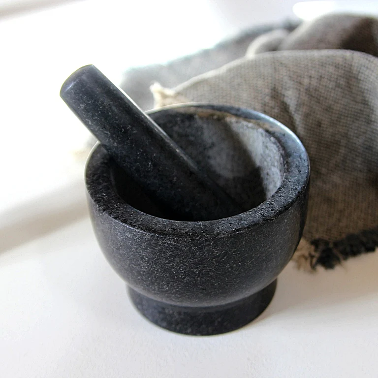 Mörser mit Stößel – Granit - Image 3