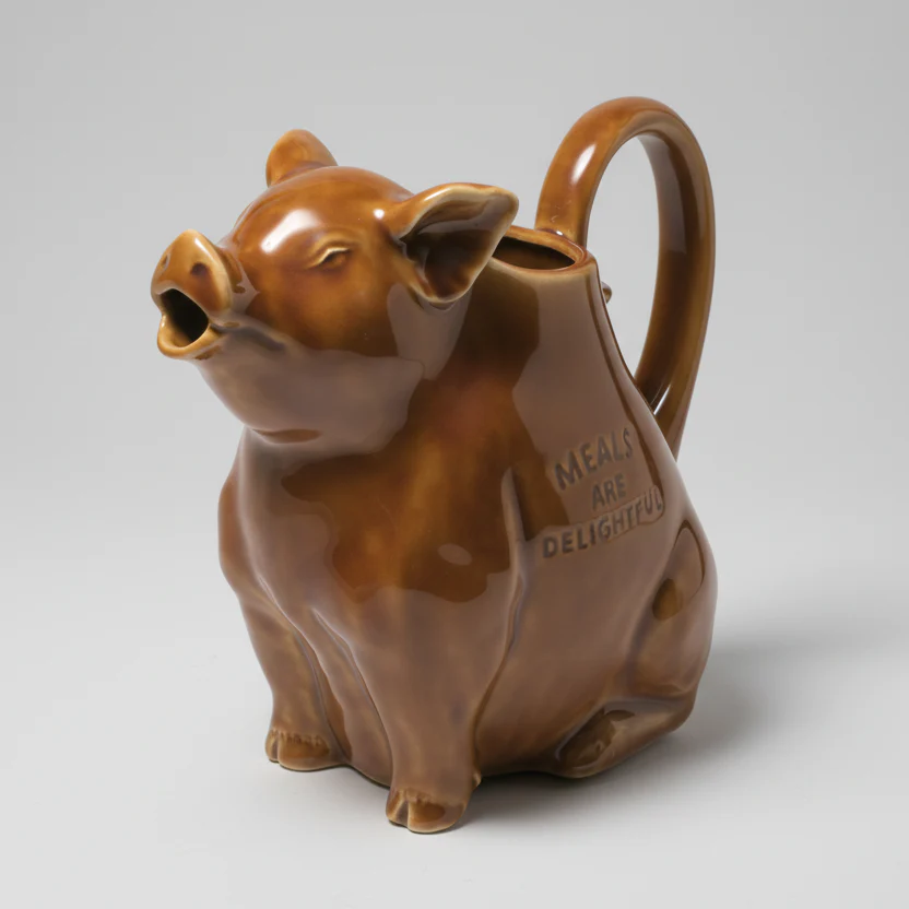 Piggy Pitcher L - Caramel