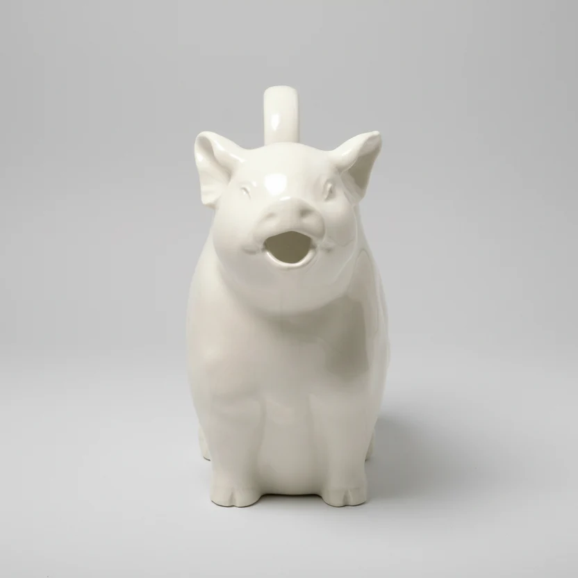 Piggy Pitcher L - White - Image 2