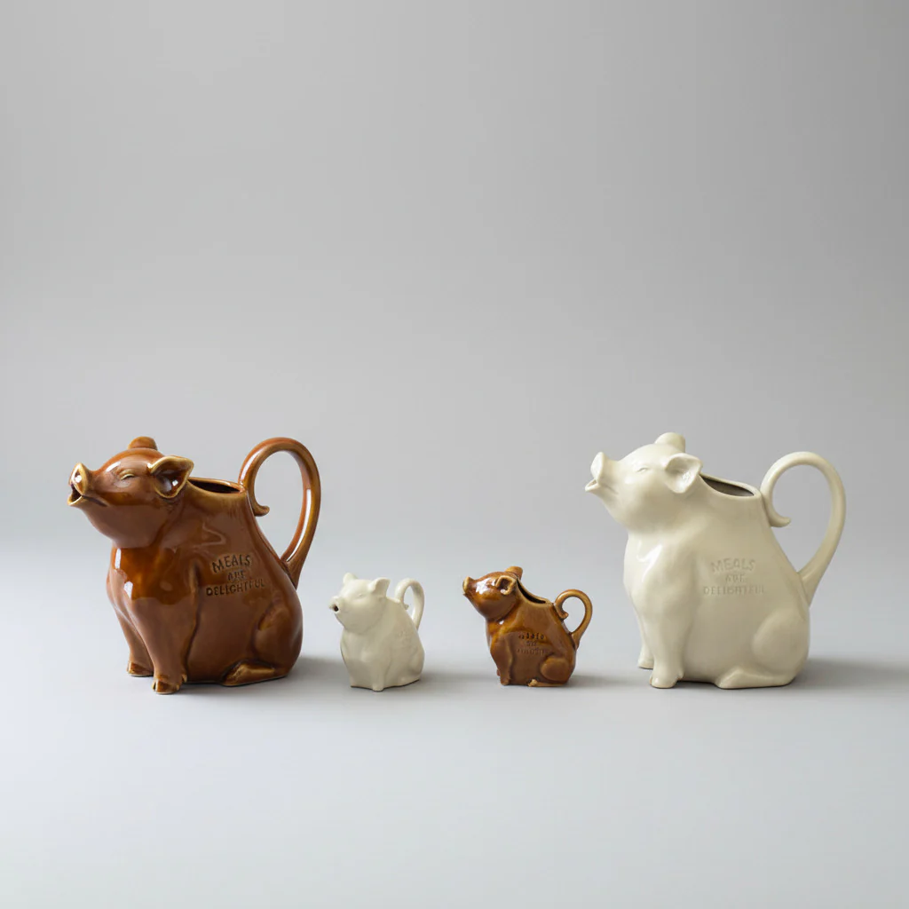 Piggy Pitcher L - White - Image 3