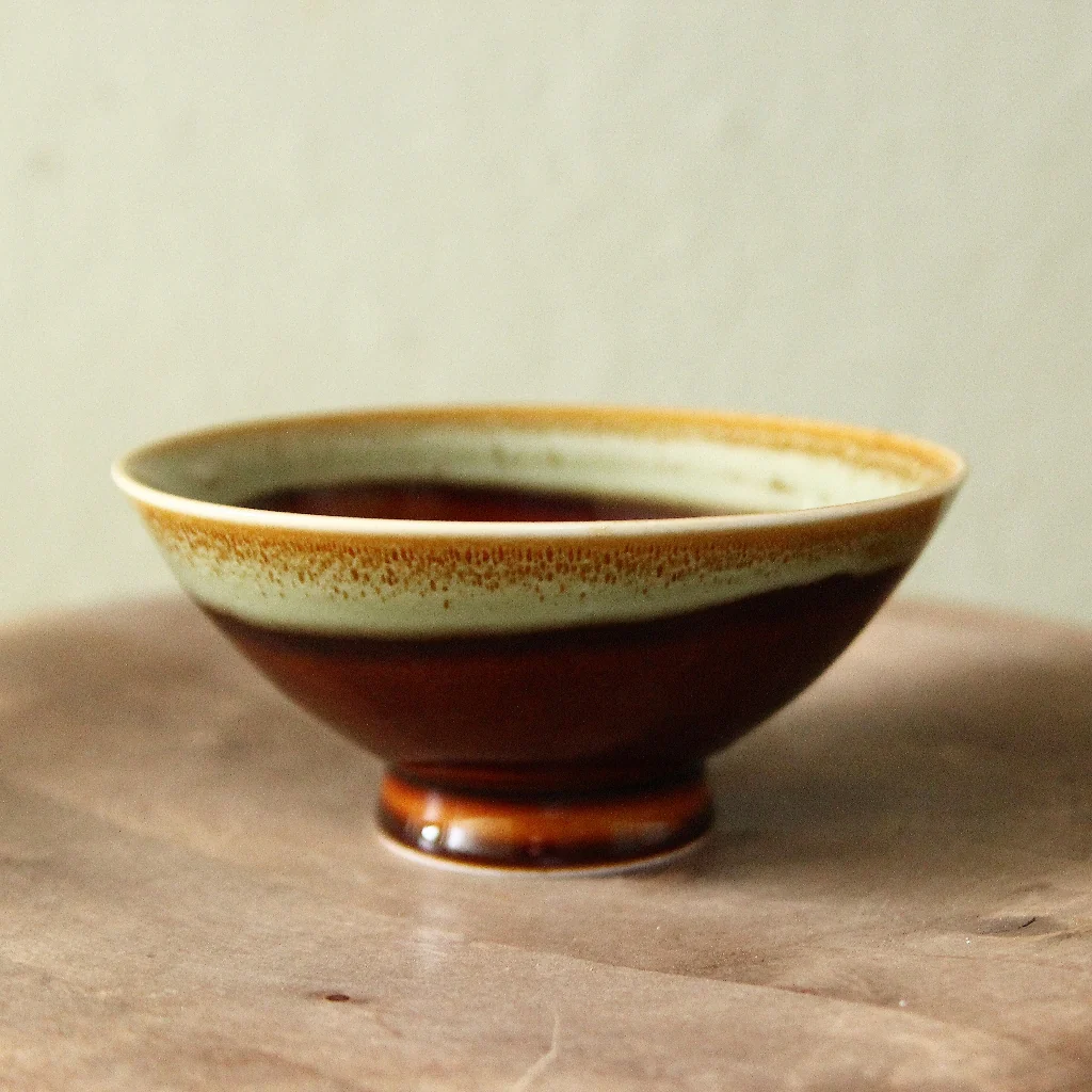 Ramen Bowl Glazed in Sage Green - Image 2