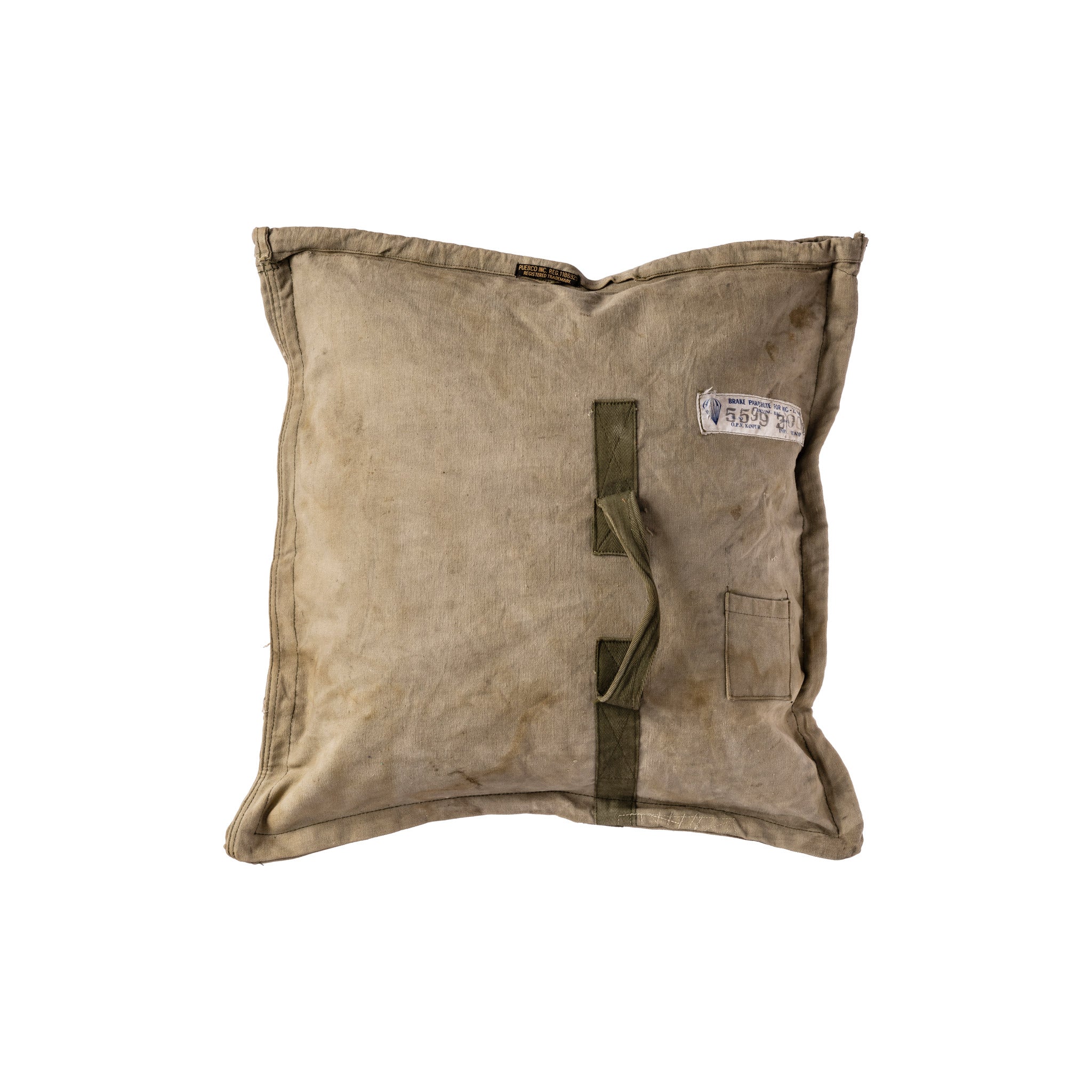 Recycled Tent Canvas Cushion Cover - Image 3