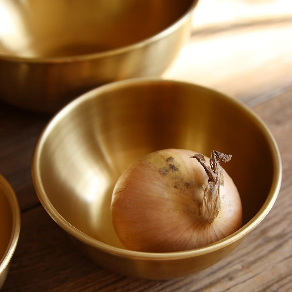 Round Brass Bowl XS - Image 7