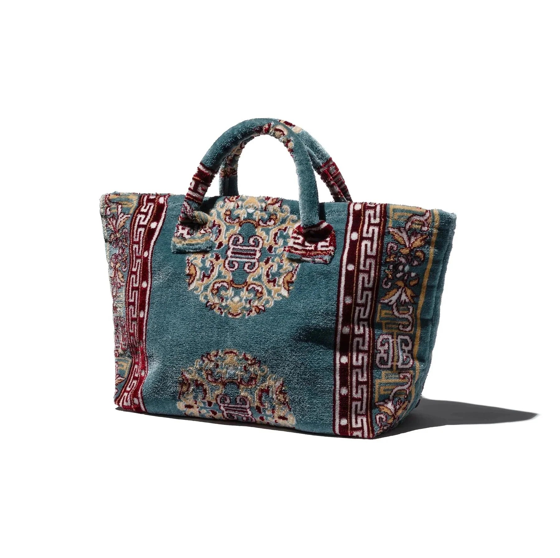 Rug Fabric Bag - Blue - Image 2