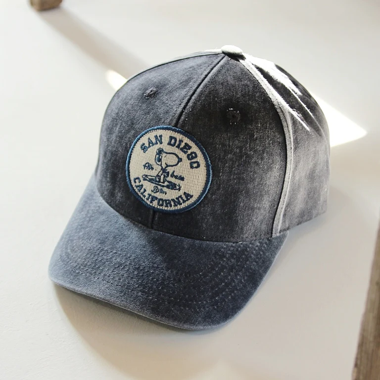 San Diego Trucker Cap Navy Vintage Wash - Image 4