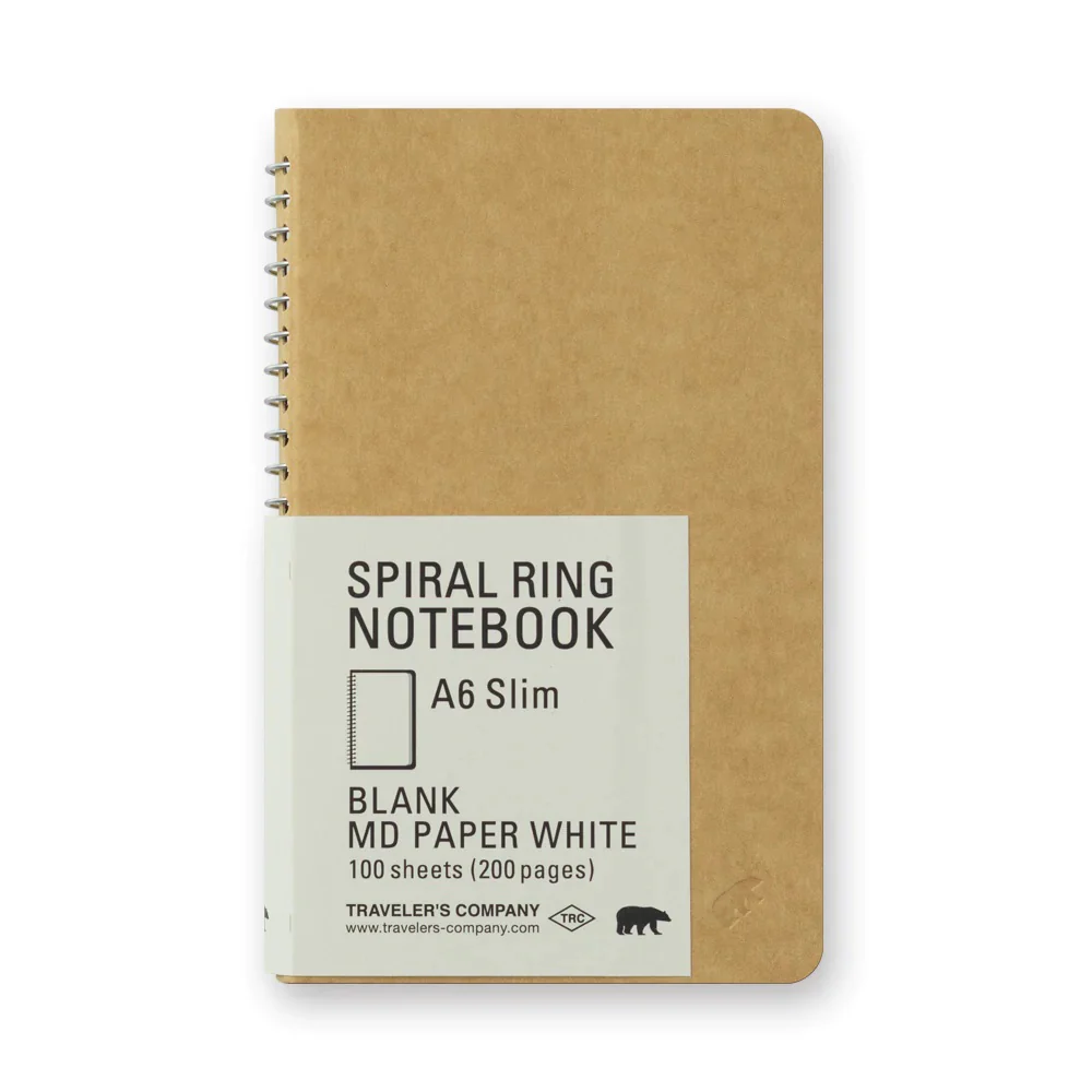 Spiral Ring Notebook Blank MD Paper A6 - Image 3