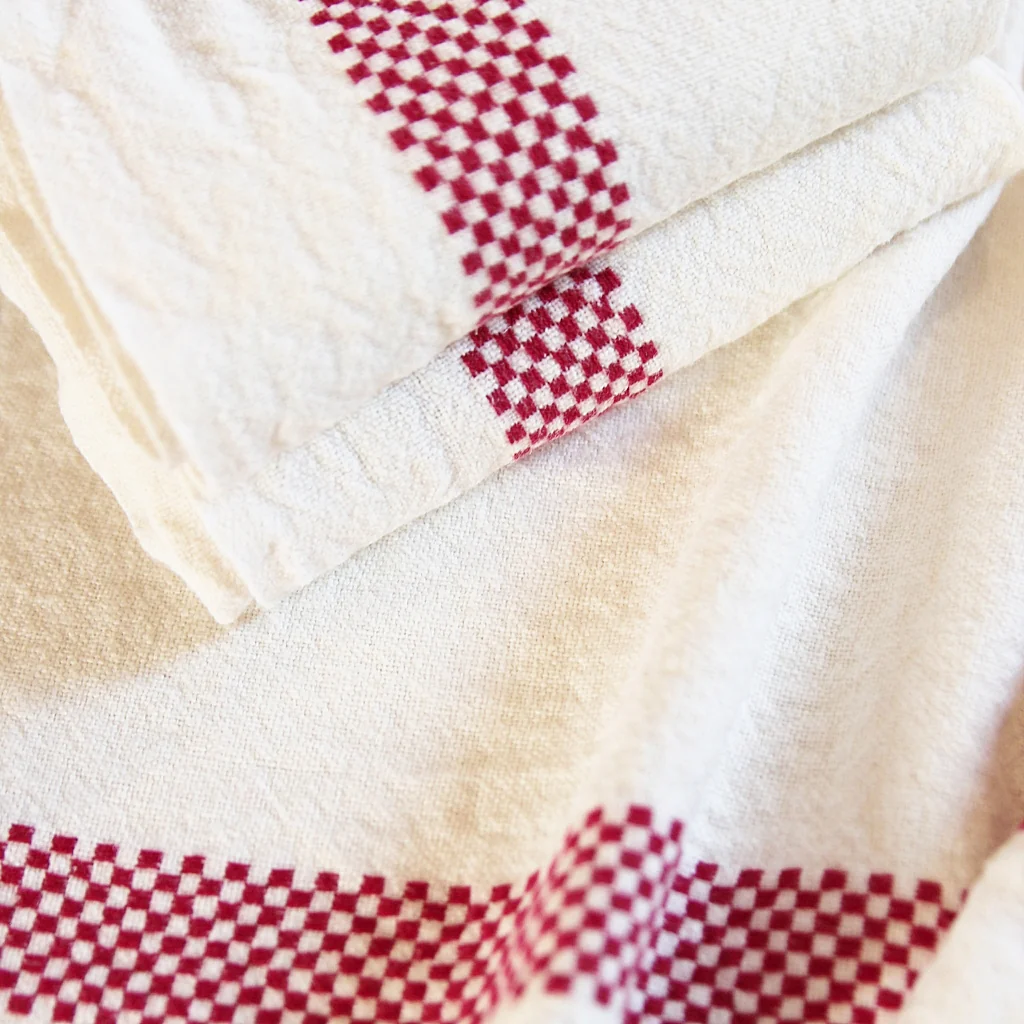 Tea Towel Lustucru - blanc/rouge - Image 2