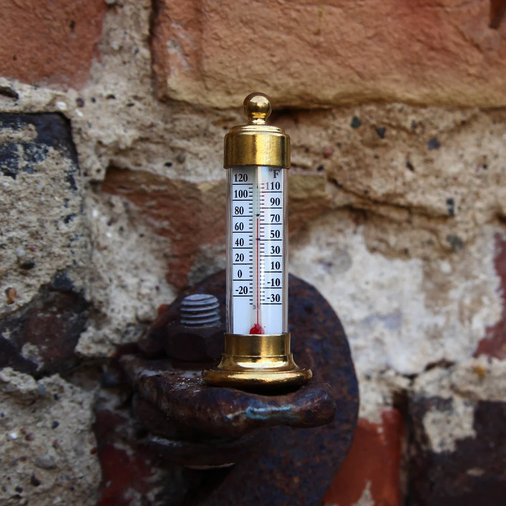 Table Thermometer Brass - Image 2