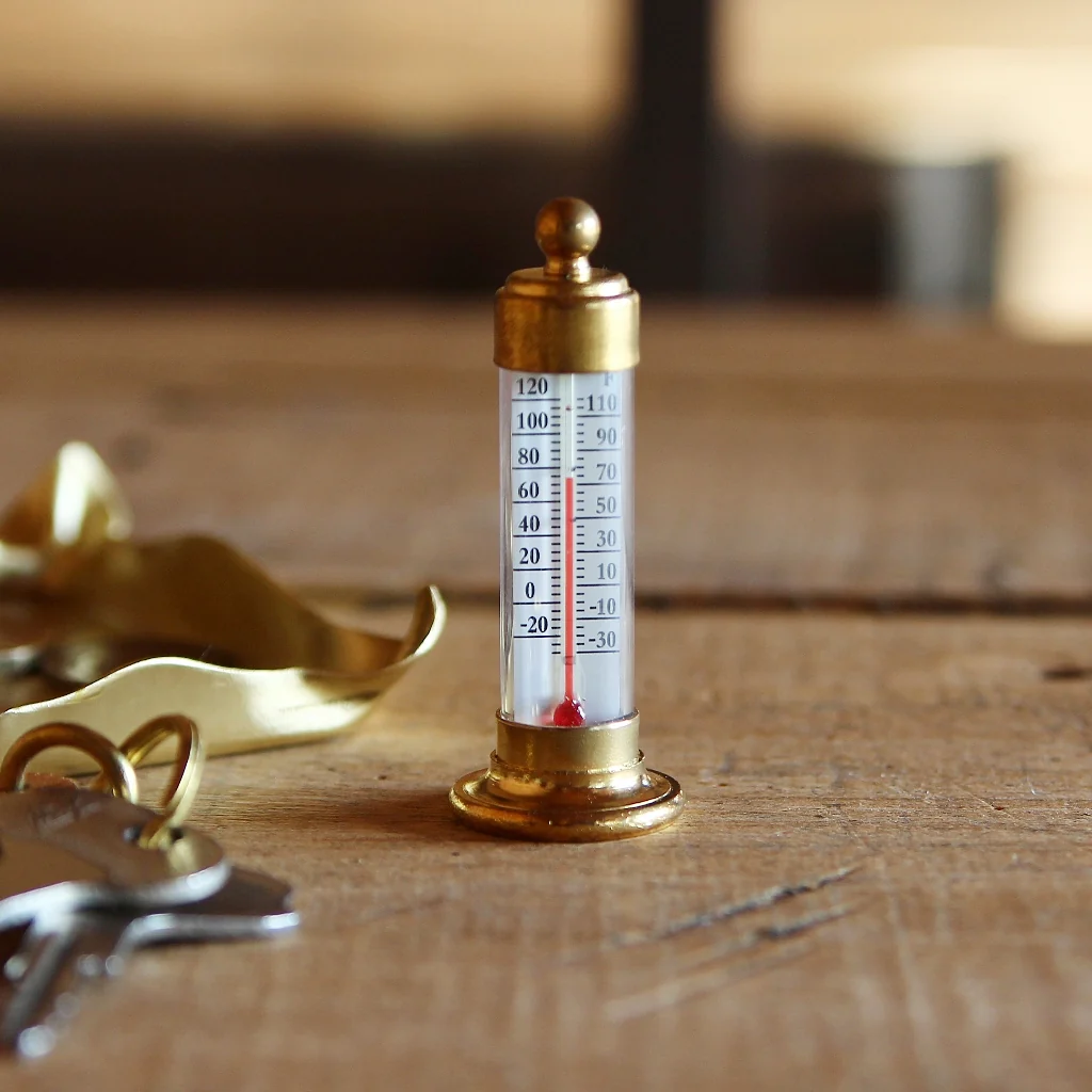 Table Thermometer Brass - Image 3