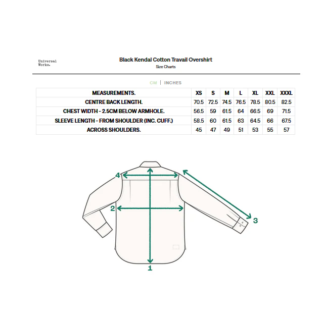 Travail Overshirt - Black Kendal Cotton - Image 3