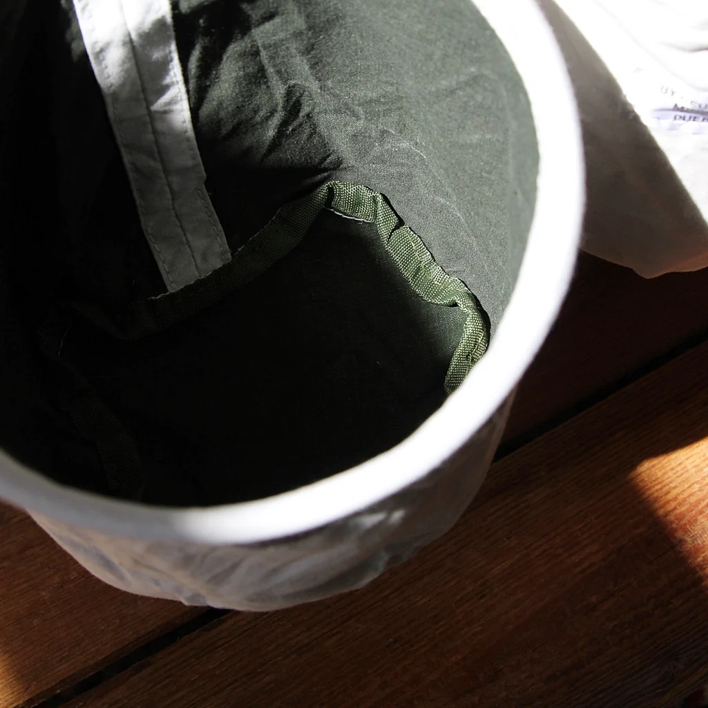 Vintage Fabric Hook Basket - Image 3