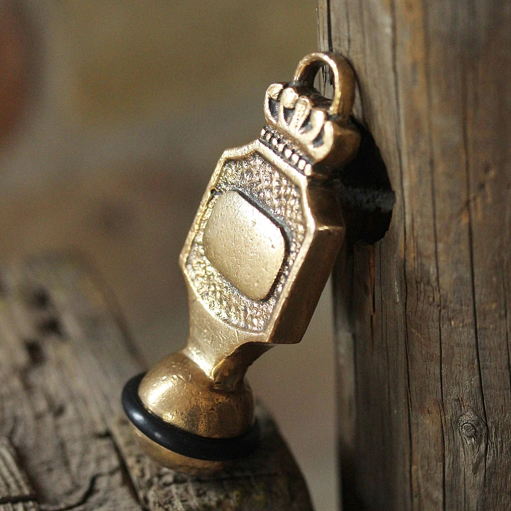 Vintage Hotel Key Fob Brass - Image 3