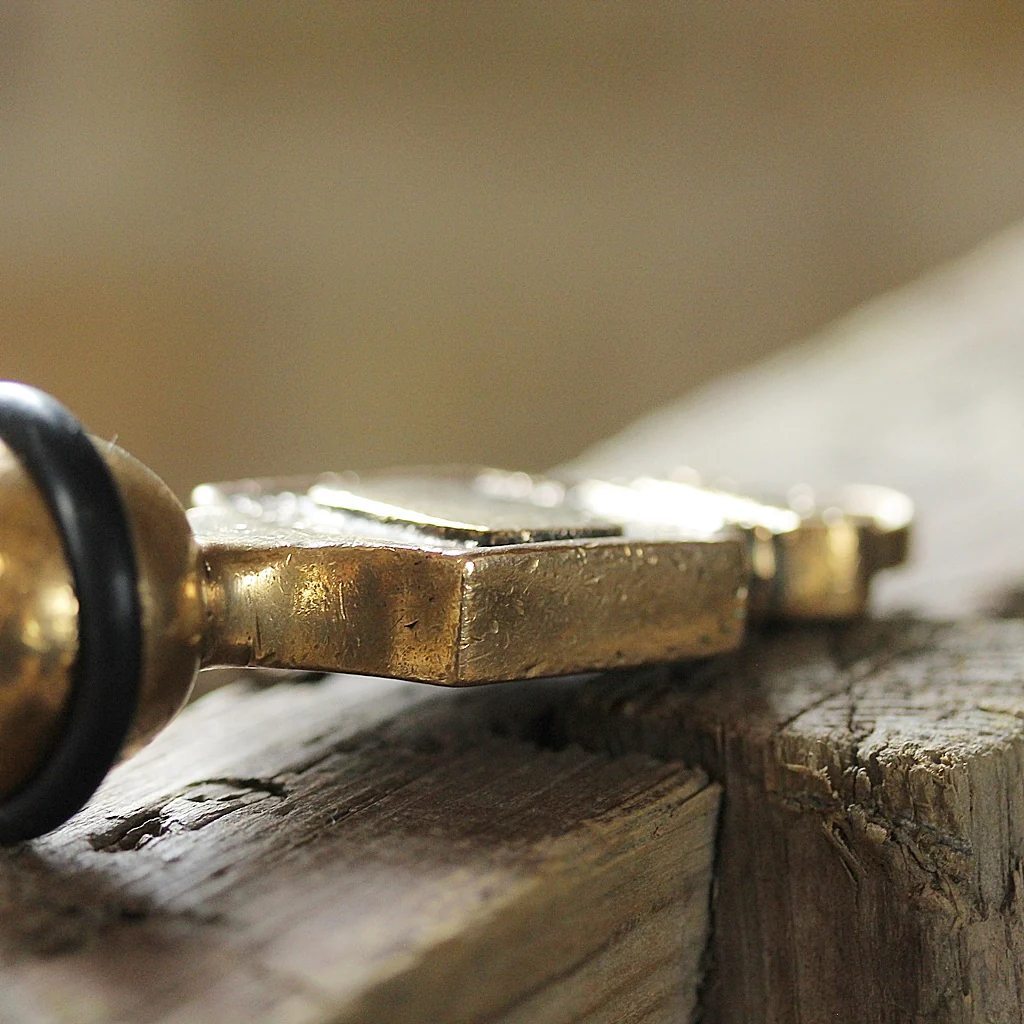 Vintage Hotel Key Fob Brass - Image 4