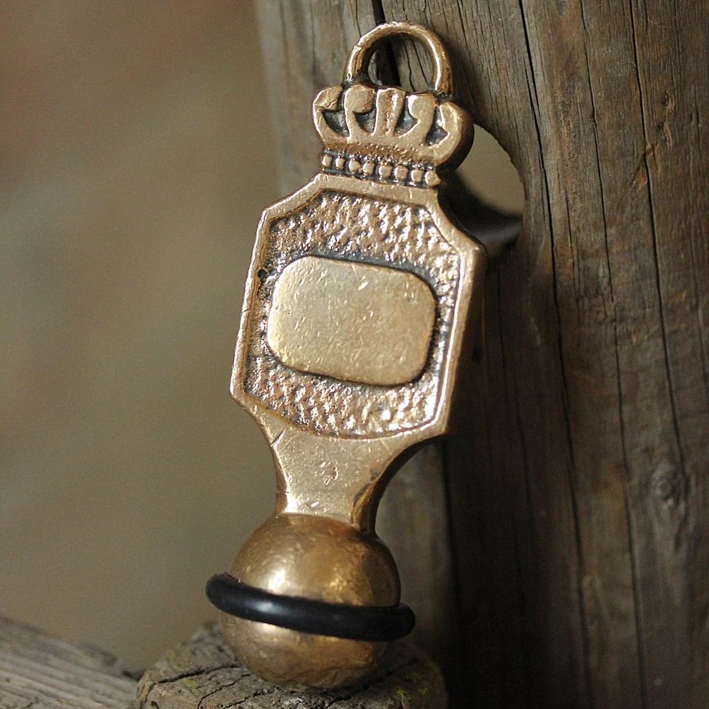 Vintage Hotel Key Fob Brass - Image 5