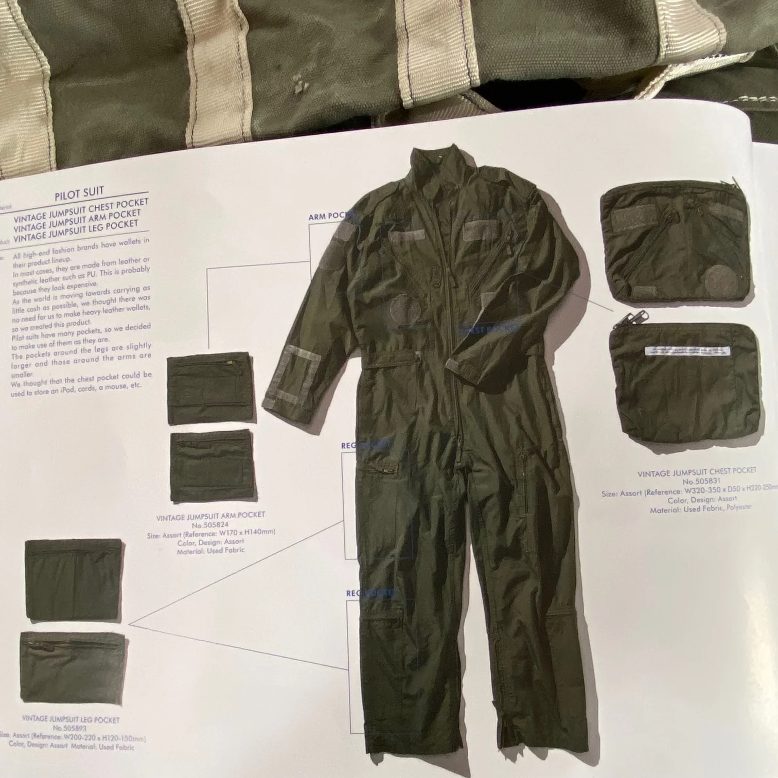 Vintage Jumpsuit Chest Pocket - Image 2