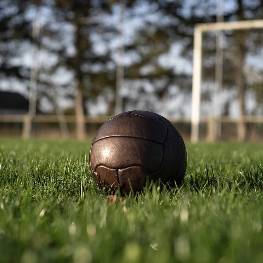 Vintage Leather Football Duplo T 1950 - Image 3