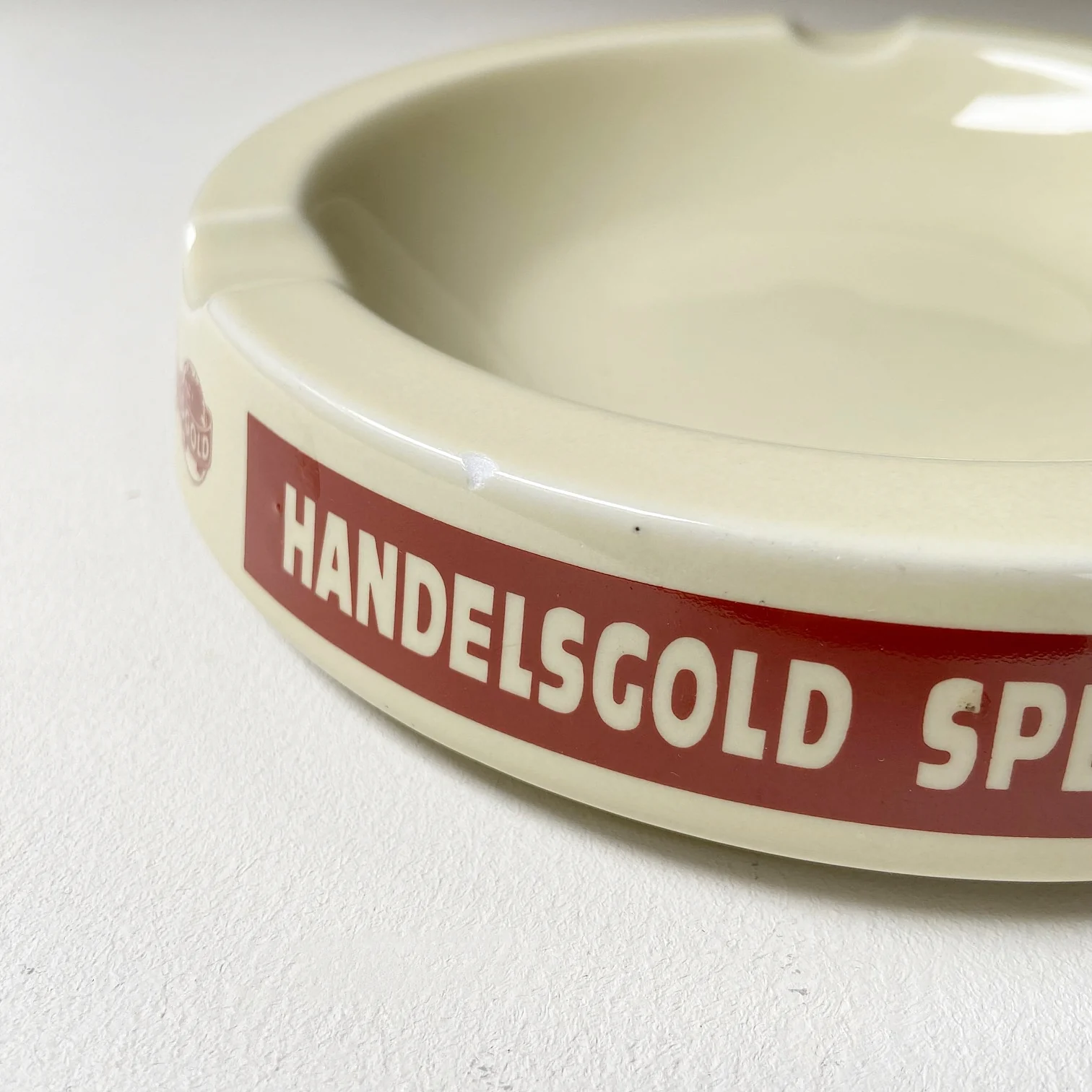 Vintage Porzellan Aschenbecher "Handelsgold Spezialitäten" - Image 3