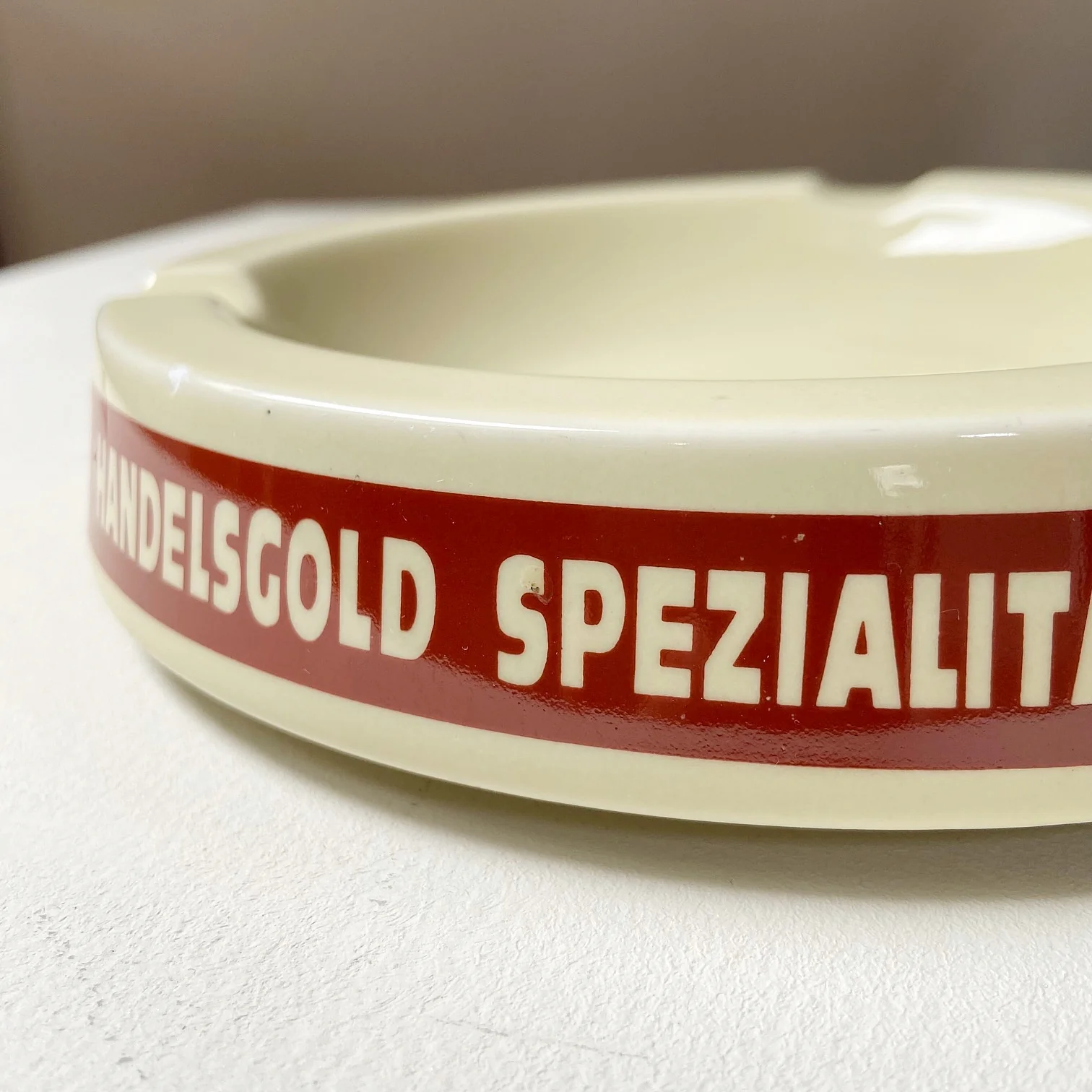 Vintage Porzellan Aschenbecher "Handelsgold Spezialitäten" - Image 4
