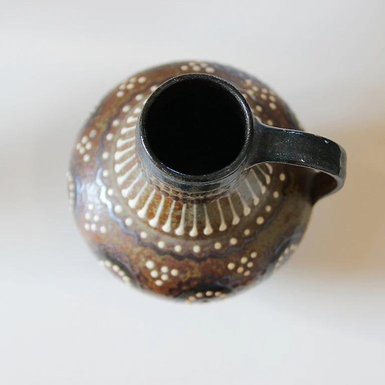 Vintage Studiokeramik Krug – Handdekoriert - Image 4